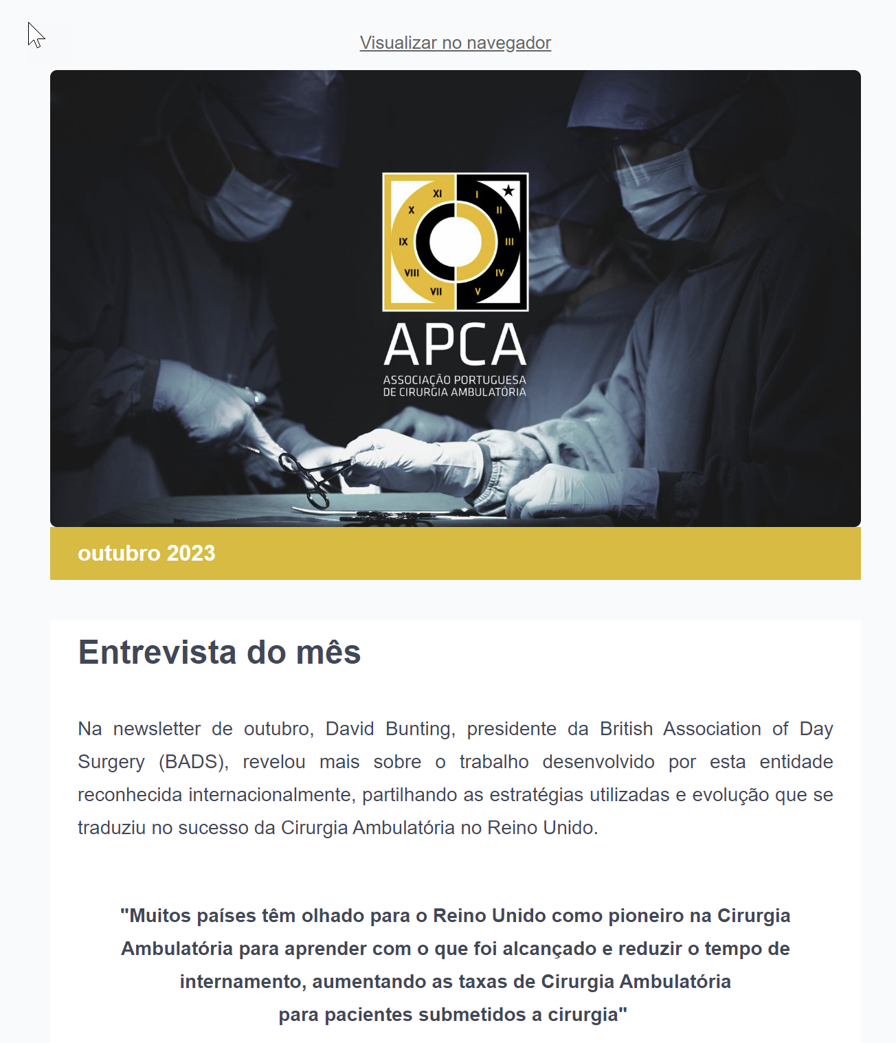Read more about the article APCA Newsletter – October 2023